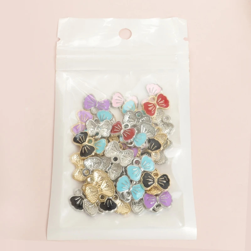 20 Шт. Милые Компактные Эмалированные Подвески-бабочки Красочные Подвески В Форме