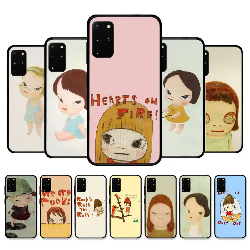 

Art Cartoon Yoshitomo Nara Accessories Phone Case for Samsung S21 S10 Lite S20 Ultra S9 S8 Plus S7 S6 edge S5 cover