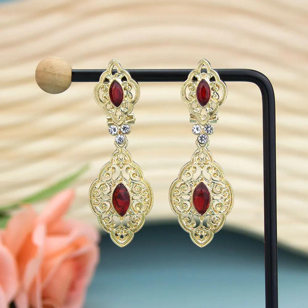 Neovisson женские серьги арабески золотого цвета Алжир свадебные украшения кристалл