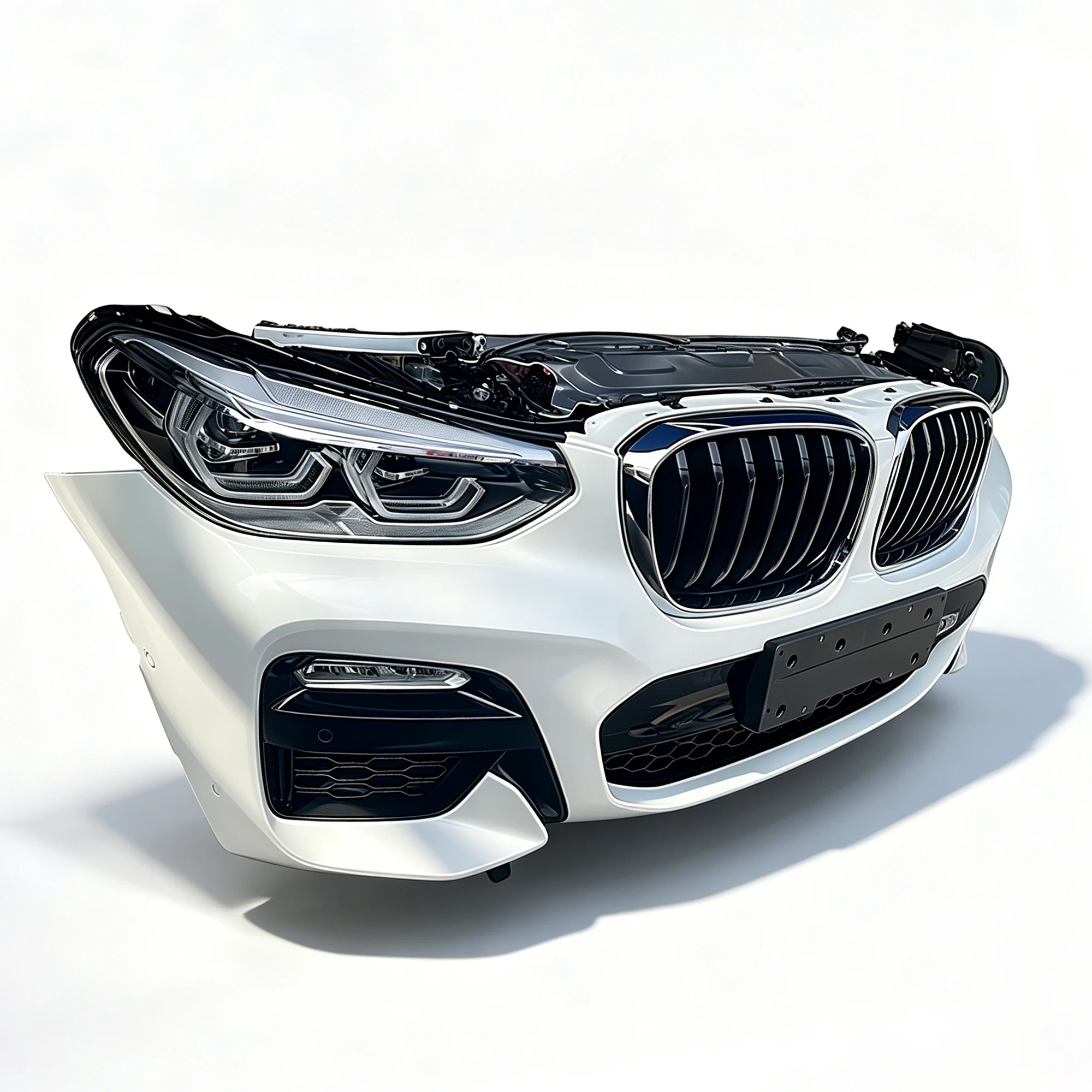 Фото Высококачественный передний бампер в сборе для BMW X3 G01 LCI XDrive25i XDrive28i XDrive30i M Sport 2018-2021 годов, идеальная совместимость №2