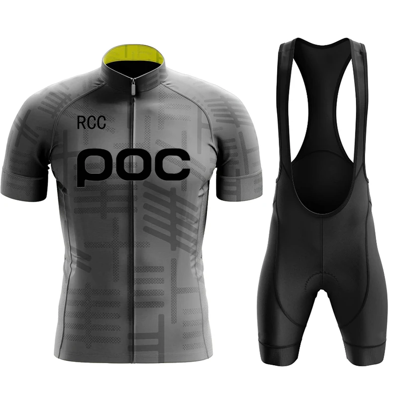 Wielerjersey Set 2024 Rcc Poc Heren sleding Zomer Fietspak Met Korte Mouwen Ropa Ciclismo Hombre
