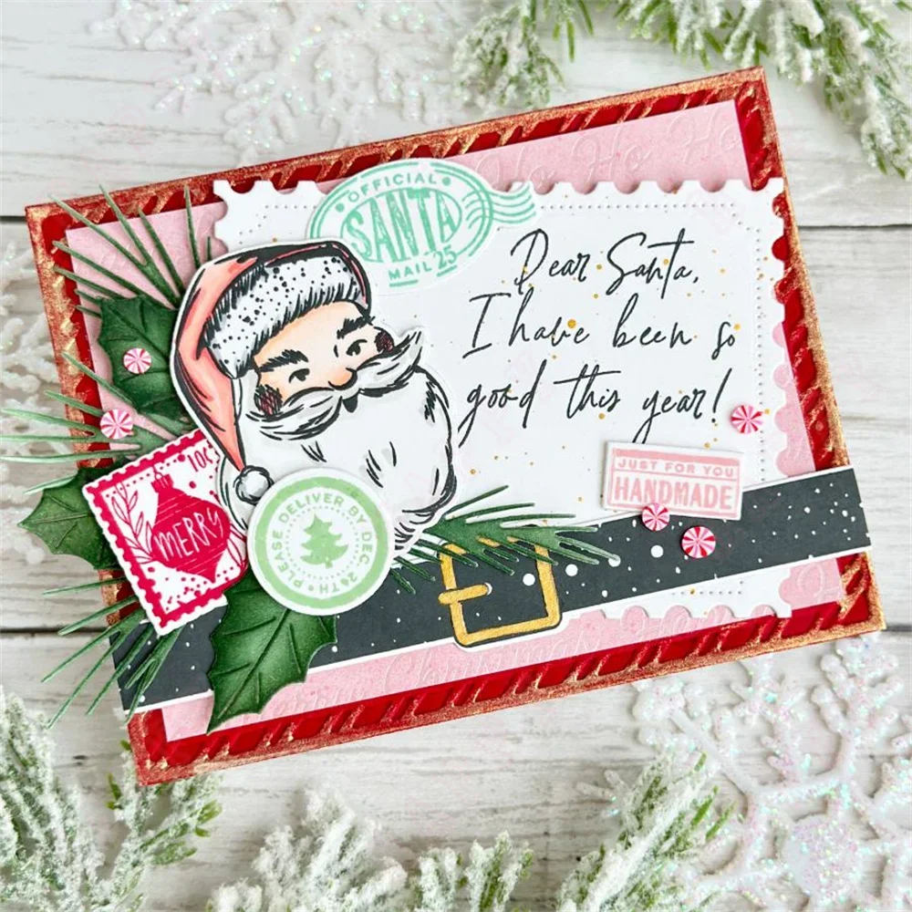 Набор трафаретов North Pole Mail новинка металлические штампы сделай сам скрапбукинг