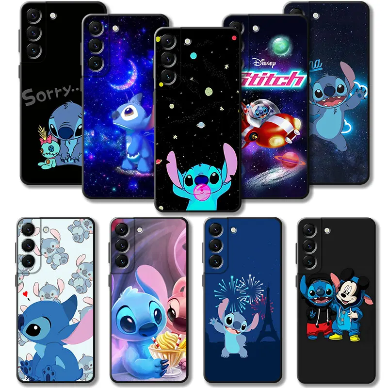 

Disney Stitch Look Star Moon UFO Case For Samsung Galaxy S23 S22 S21 S20 FE Ultra S10 S9 S8 Plus S10e Note 20Ultra 10Plus Cover