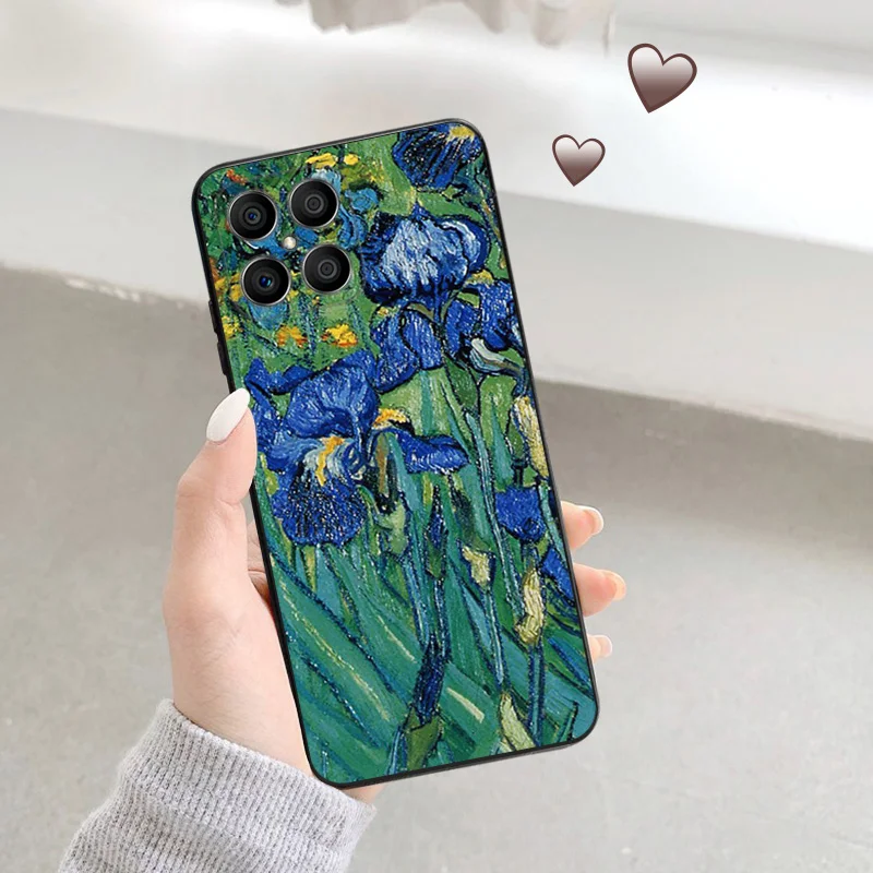 Матовый чехол для телефона Honor Play 6T 6C 9A X9 X8 X7 X6 X40 70 60 50 Lite 20 Magic4 30i 8X Van Gogh