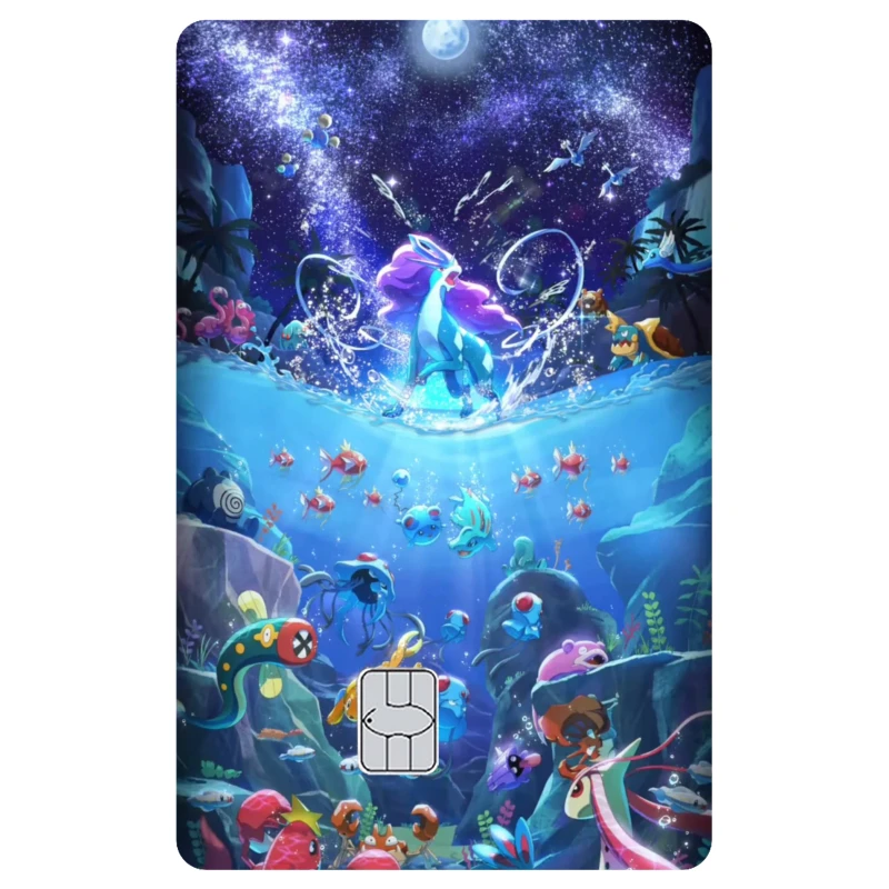 Фото 【S12】 Иллюстрация карточки PTCG Pocket Card ‌   Серия наклеек-скинов для кредитных карт с изображением покемонов для VISA, JCB и других IC-карт №3