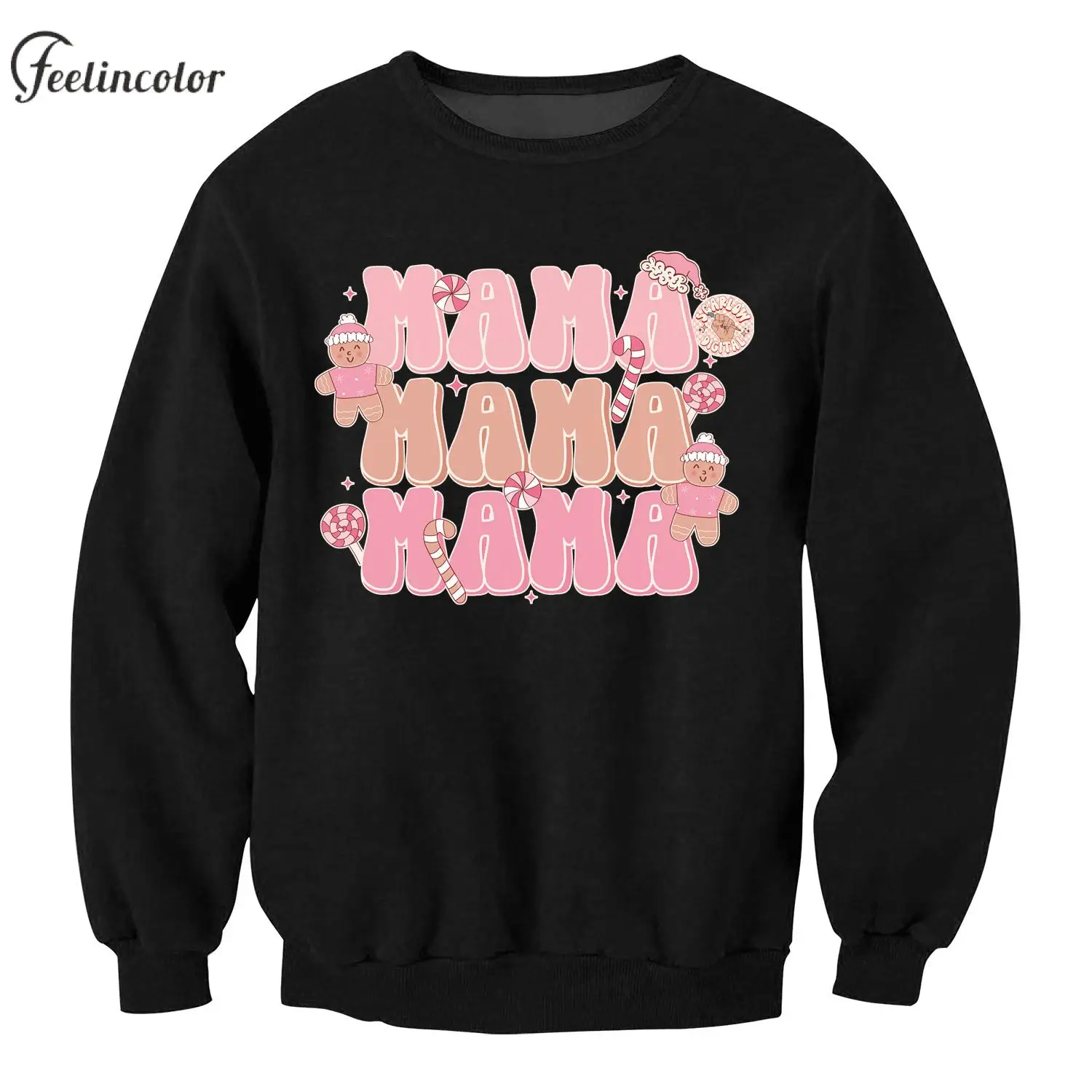 Oh Snap Gingerbread Man Рождественские толстовки для женщин и мужчин черный бежевый