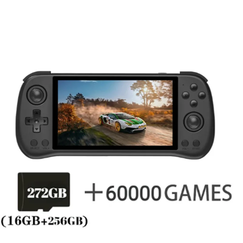 

2023 NEW POWKIDDY X55 5.5 INCH 1280*720 IPS Screen RK3566 Handheld Game Console Open-Source Retro Console