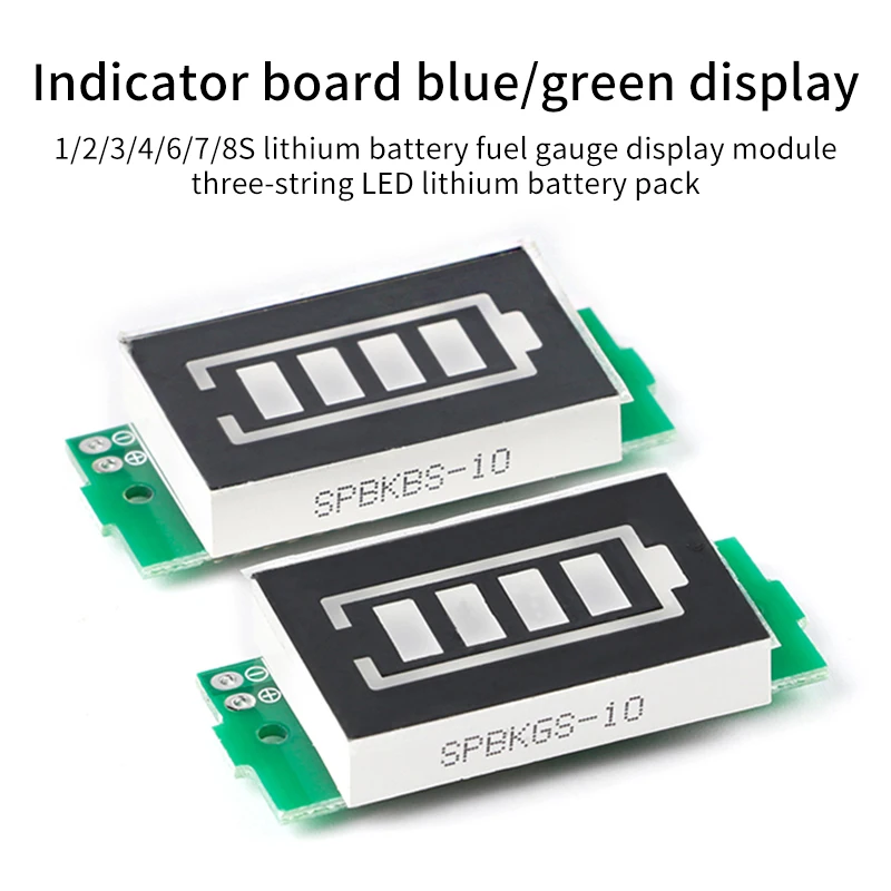 

1S 2S 3S 4S 6S 7S Series Li Lithium Battery Capacity Indicator Display Module Electric Vehicle Battery Power Tester for 18650