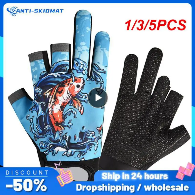 

1/3/5PCS Motorcycle Full Finger Gloves For Men Women Shockproof Non-Slip Tactical Gloves For Outdoor Fitness Cycling Biker Moto