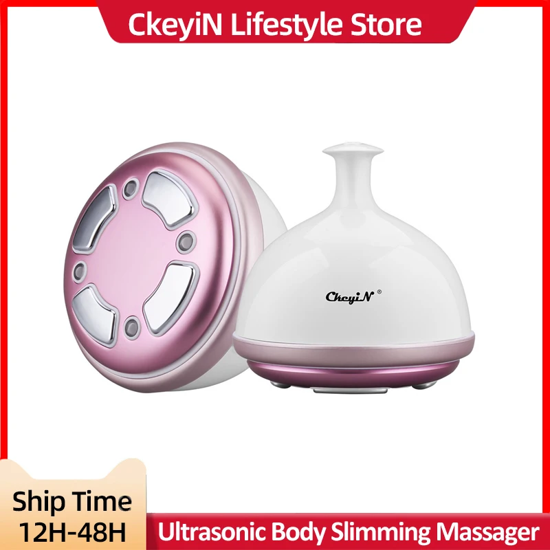 

CkeyiN Ultrasonic Body Slimming Massager LED RF Therapy Fat Removal Fat Burner Tightening Weight Loss Electric Beauty Device