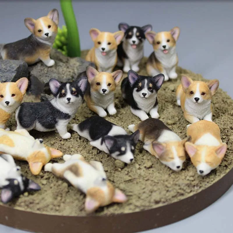 

Mnotht 1/6 Ko kindergarten Mini Corgi Model Toys Pet Model For 12in Action Figure Toys l30 Hobbies Collection Model Toy