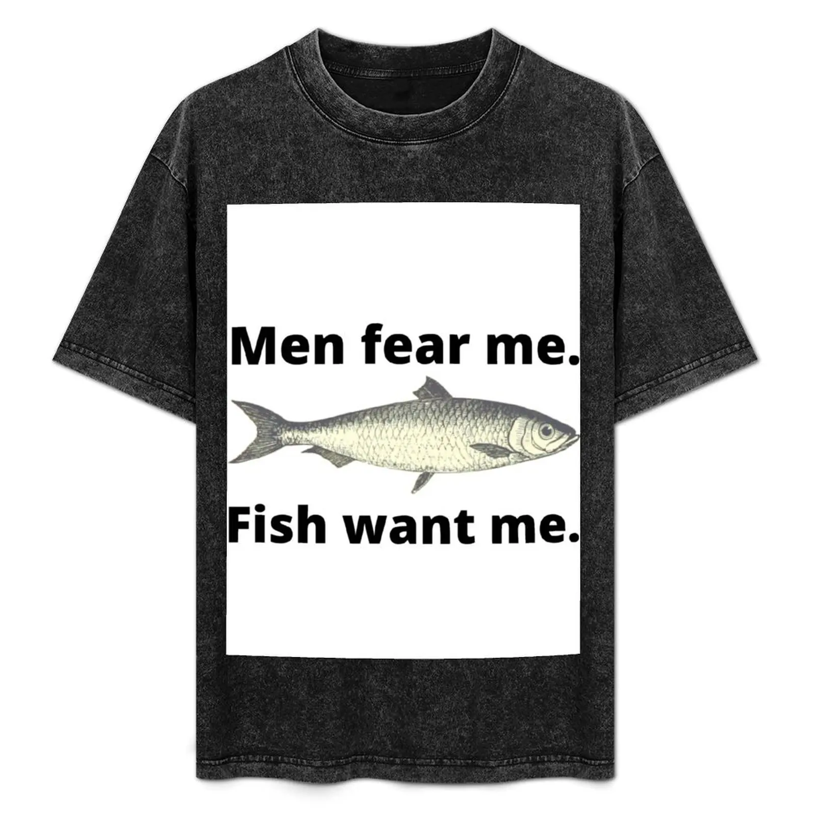 Мужчины страх меня. Рыба хочу я вер. 2 футболка Croswit мужской летний топ мужские