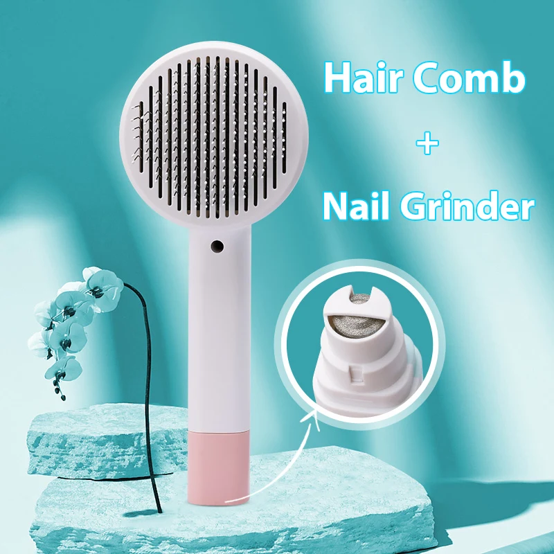 

Pet Items Cat Dog Brush Hair Comb Nail Grinder Electronic Pets Grooming Hair Remover Tools Dogs Articles Cats Puppy Accessories