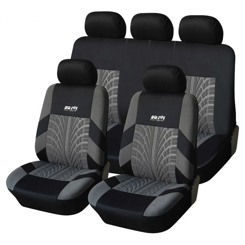 

Hot Sale 9PCS and 4PCS Universal Car Seat Cover Fit Most Cars with Tire Track Detail Car Styling Car Seat Protector