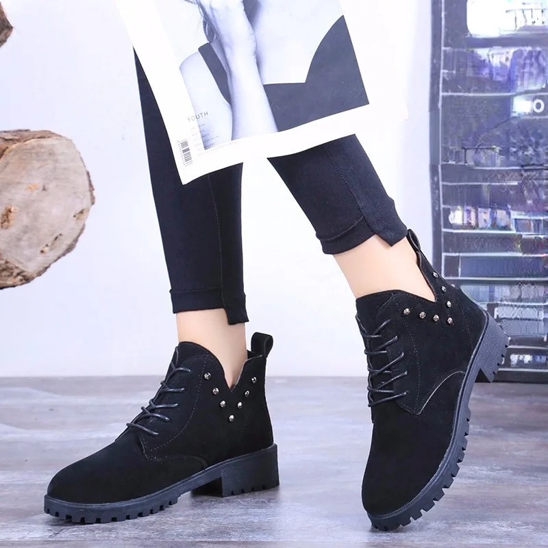 

2021 New Ladies Fashion Platform Boots Woman Casual Boots Women Wedges Shoes Plus Size