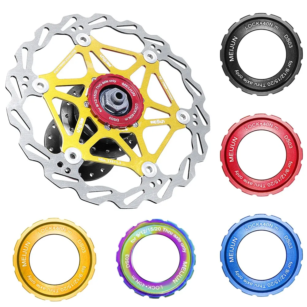 

Bicycle Center Lock Disc Brake Hub Rotor Lockring Front Rear 9 12 15 20mm Axle Middle CenterLock Cover Ring Cycling Accessories