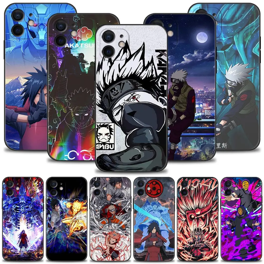 

Naruto Hatake Kakashi Uchiha Obito Case For Apple iPhone 13 12 11 Pro Max 13 12 Mini XS Max XR X 7 8 Plus 6 6S 5S SE 2020 Cover