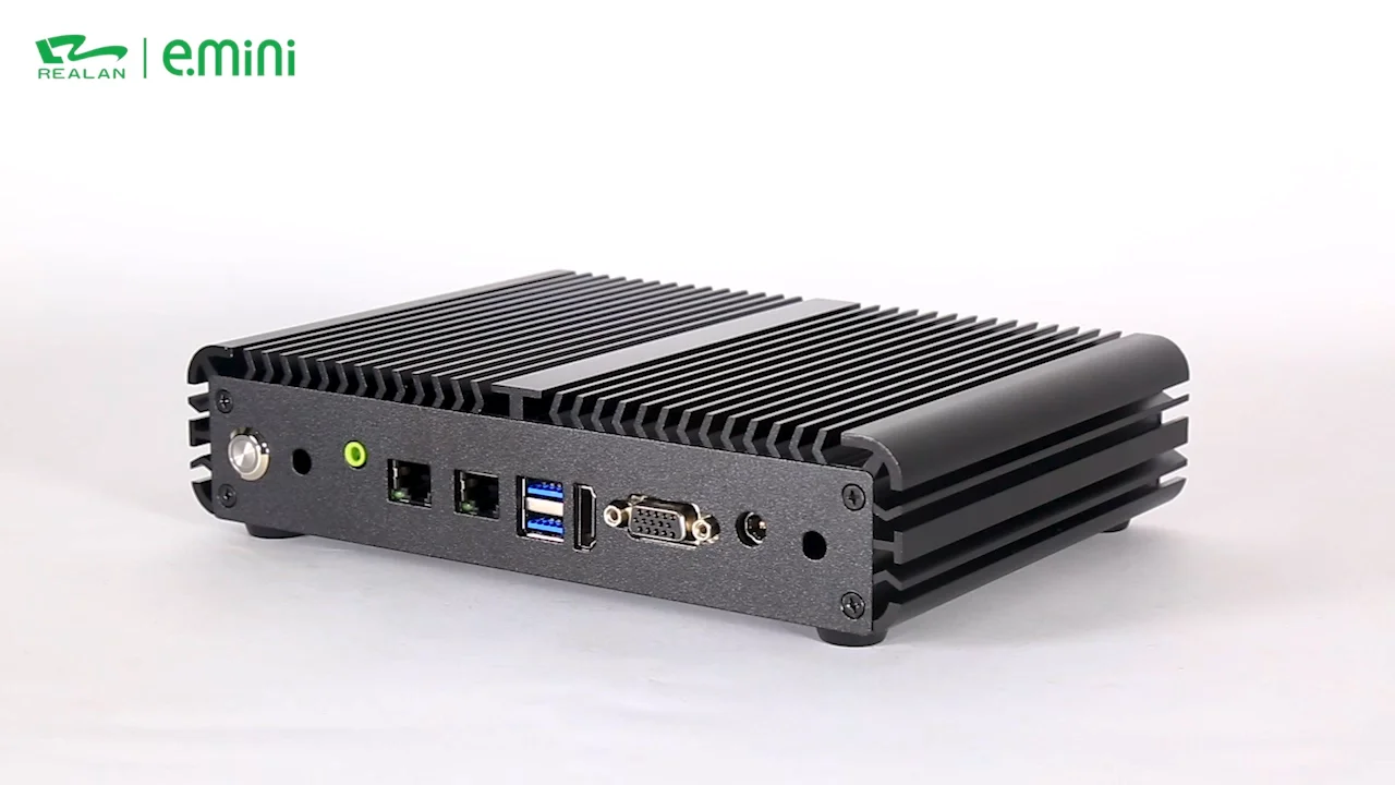 

Realan industrial mini computer pc fanless with Intel Core i3 i5 i7 processor