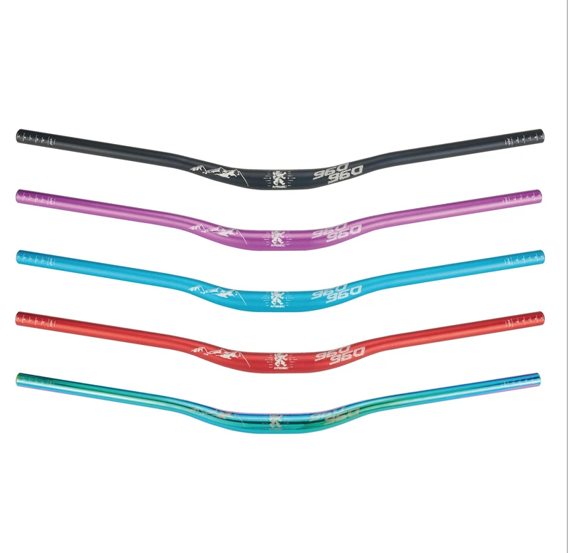 Цветной яркий руль для горного велосипеда KRSEC 960 цветной 31 8 мм 800 в форме ласточки