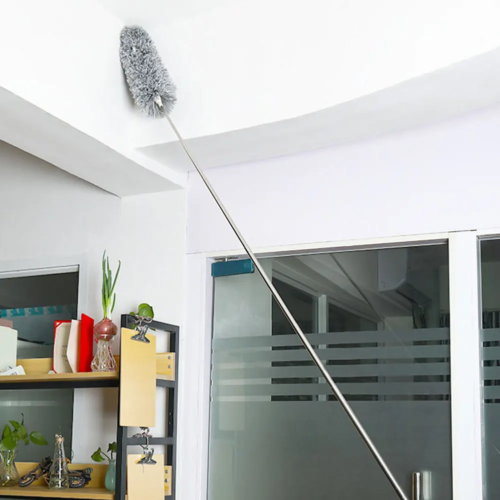 

Extendable Duster Washable House Sweeper Telescopic Pole Practical Bendable Brush Static Lengthen Roof Cleaning Home Long Handle