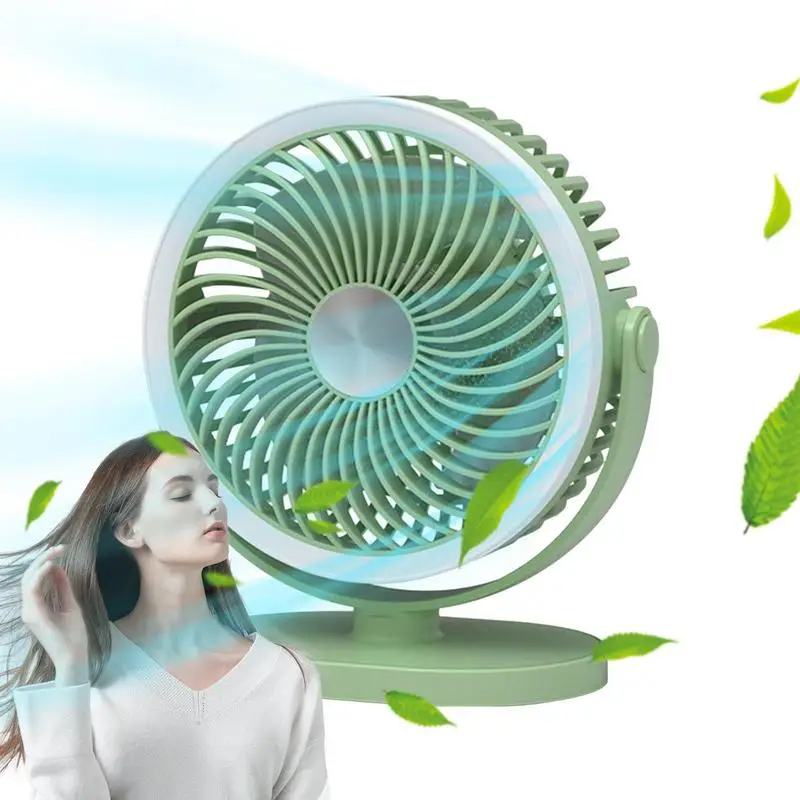 

Oscillating Table Fan Rotating Adjustable Mute Small Fan 5v Household Fan Infinitely Variable Speed Control