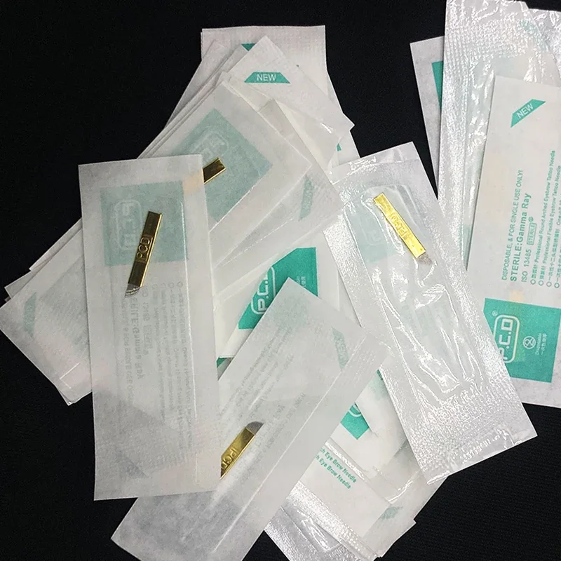 Иглы для перманентного макияжа бровей 12 контактов 50 шт./100 шт.