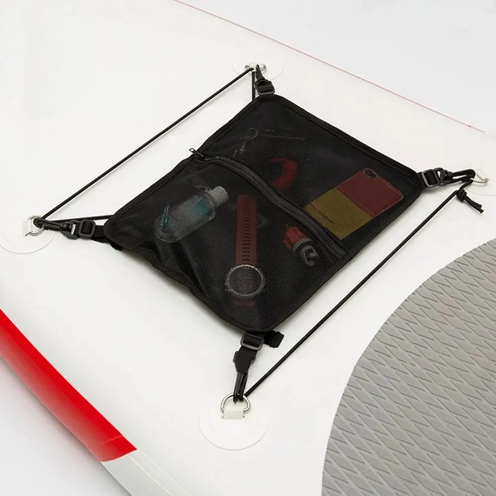 

Surfing Equipment Canoe Outdoor Sports Paddle Board Deck Bag D Rings Patches Kayak Accessories Mesh Storage Bag