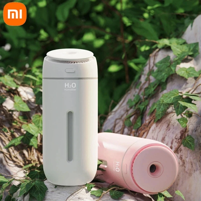

New Xiaomi 400ml Car Humidifier Soft Light Gradient Atmosphere Lamp Humidifier Essential Oil Diffuser Air Negative Ion Humidifie