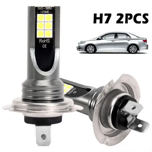 

Universal High-quality 2PCS H7 LED Headlight Xenon Hi/Low Beam Kit Replace Bulbs 6000K Portable Durable For Auto Acceseries