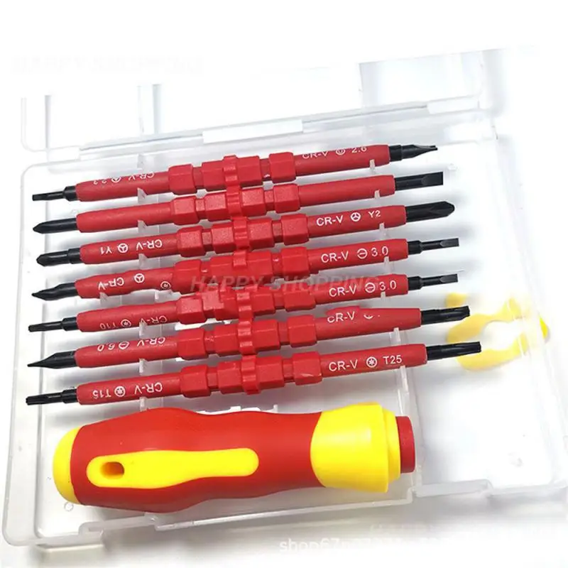 

Insulated Screwdriver Set Electrician Magnetic Slotted T10 High Voltage Resistant Electrician Repair Hand Repair Tools