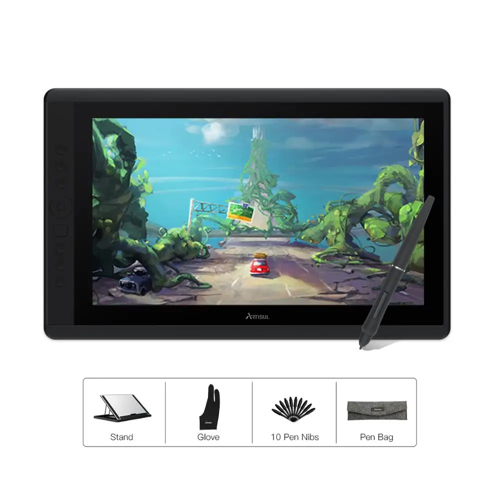 

Artisul D16 15.6 inch Graphic Tablet for Drawing with 8192 Levels Battery-Free Pen Digital Pen Display Monitor with Express Keys