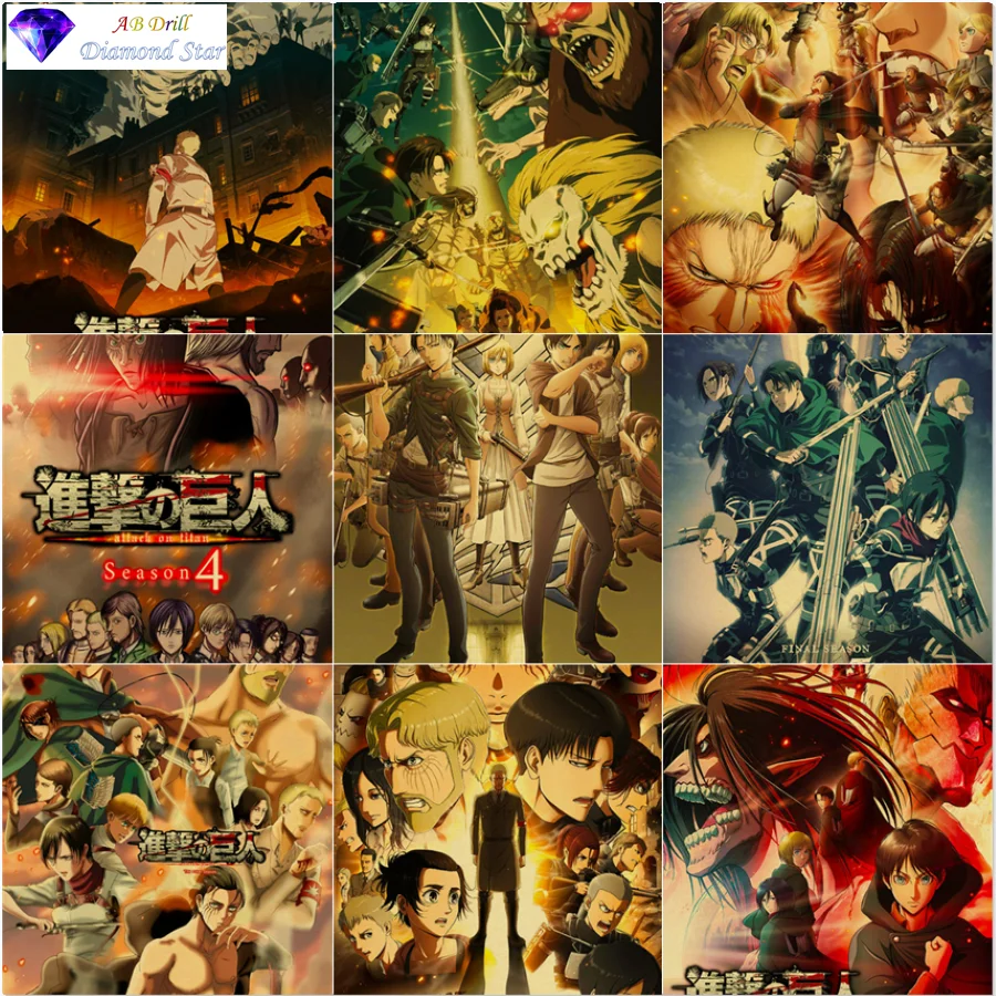 

5D Diamond Painting Full AB drill Square Diamond Embroidery Cross Stitch Classic Anime Mosaic Rhinestone Crafts Kit Home Decor