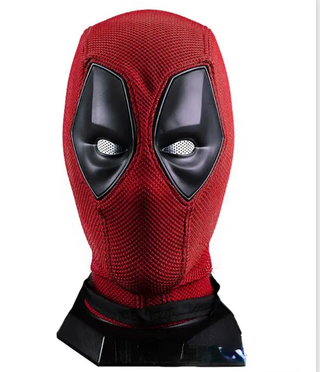 

New Anime Deadpool Cosplay Mask Wade Winston Wilson Headgear Knitted Cotton Mesh Helmet Halloween Party Carnival Costume Props