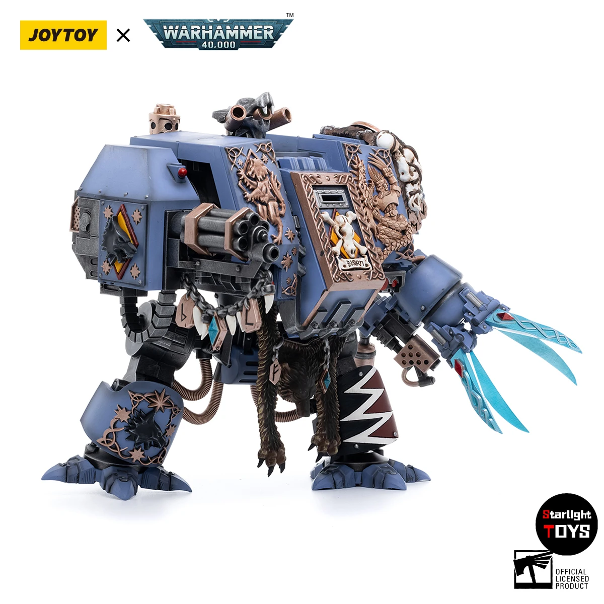 Фото 【В наличии】JOYTOY 1/18 Фигурка Warhammer 40K Space Wolves Bjorn The Fell-Handed Model Toy Doll №4