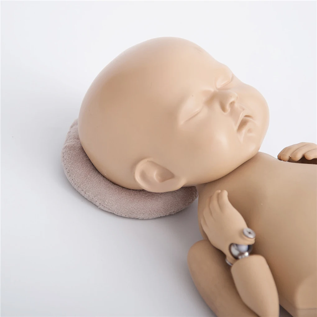 

2PCS Set Newborn Photography Props Posing Support Pillow Baby Boy Girl Photo Shoot Studio Round Head Poser Prop