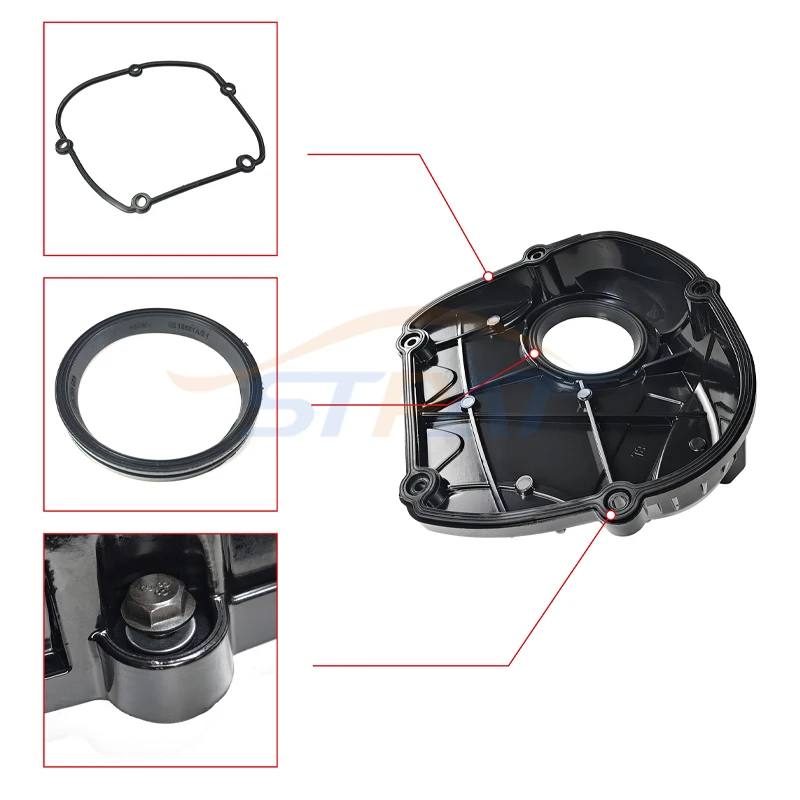 Верхняя часть двигателя STPAT из алюминия и пластика с прокладкой для VW Jetta Golf GTI CC Audi