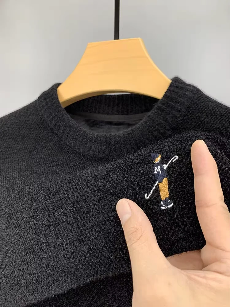 роскошь Марка Мужская  Свитер трикотажный осенняя и зимняя мода жаккардовый