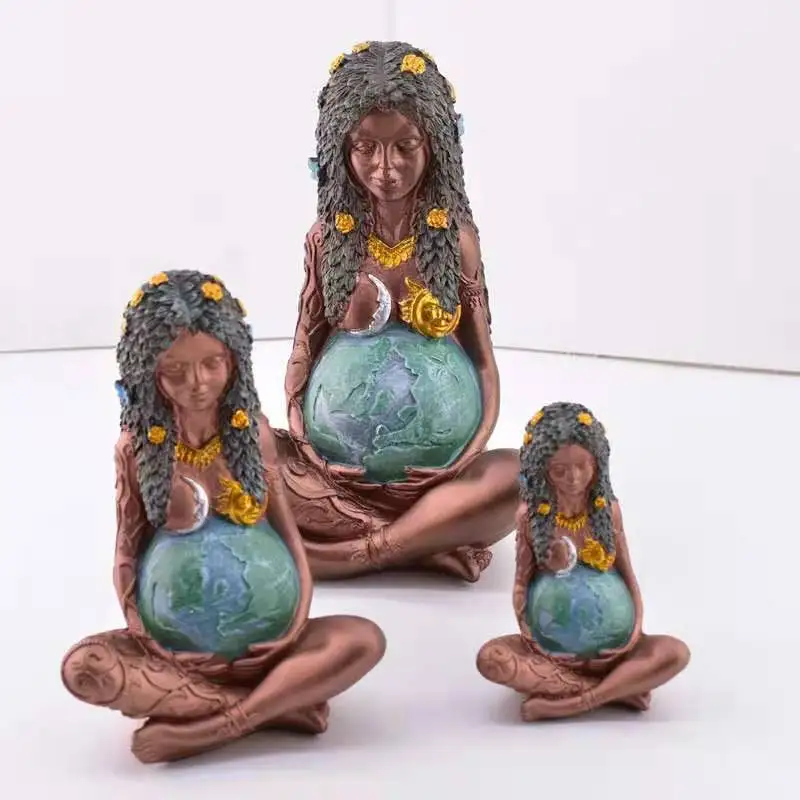 

New Mother Earth Resin Crafts Garden Garden Goddess Statue Decoration Ornament Mother Earth Home Ornament