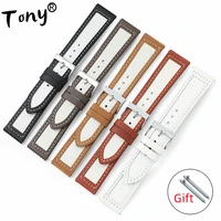 wholesale 10pcs lot 22mm genuine leather with canvas watch bands watch straps quick release spring bar 5 colors available new