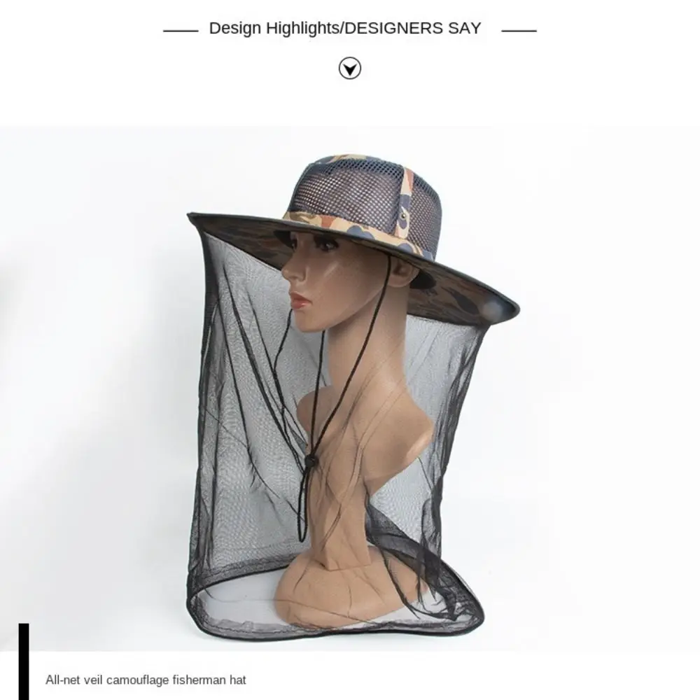 Защитная шапка для защиты головы и лица рыболовная сетчатая шляпа от насекомых