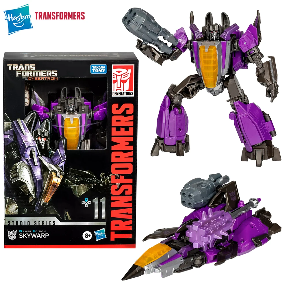 Оригинальная новая серия Hasbro Transformers Studio Game Edition 11 Skywarp 16 5 см экшн-робот Voyager Class