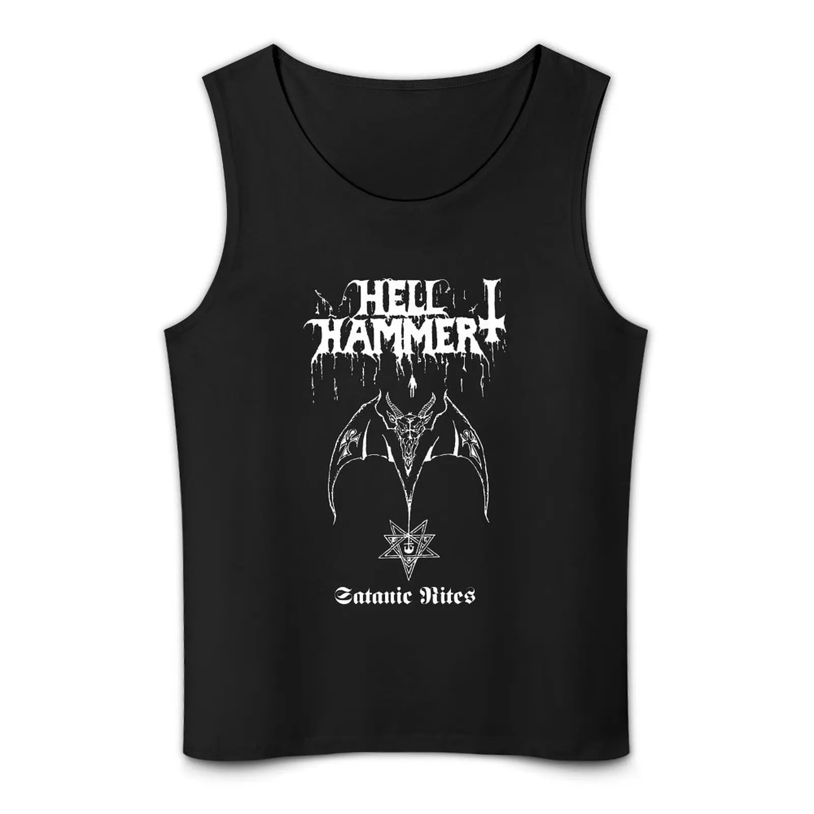 HELLHAMMER – Сатанинский обряс майка для бодибилдинга мужская спортивная футболка