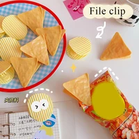 1 piece lytwtws cute potato chip modelling clip office lady style school stationery photo decorative supply stationery