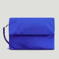 fashion nylon small flap crossbody bags designer padded women shoulder bags down cotton chains messenger bag female purses 2022