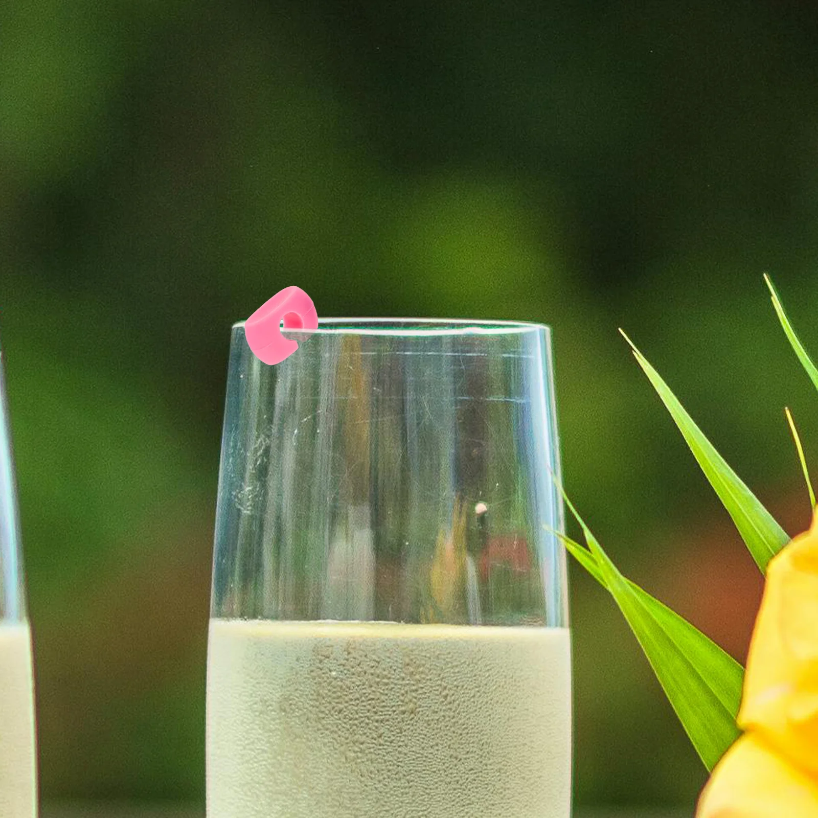 24 шт. силиконовые стеклянные маркеры с подвесками цветком клубники