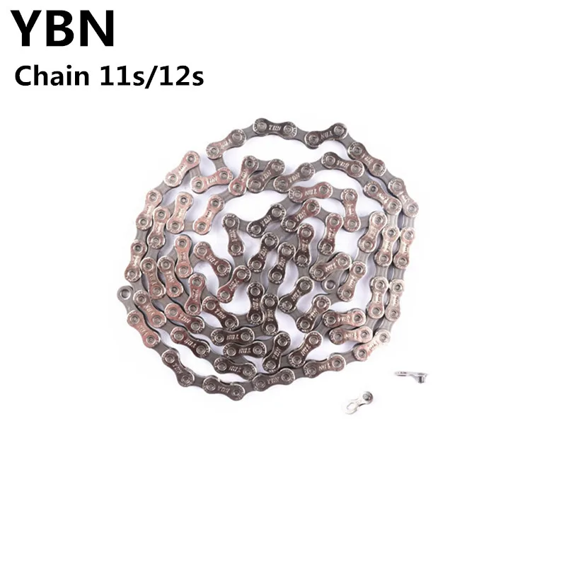 

YBN Bicycle Chain 11s 12s 116L 118L X12 120L 126L With Missing Link S12 TIG TIC S2 For Road Bike MTB For Shimano For Sram