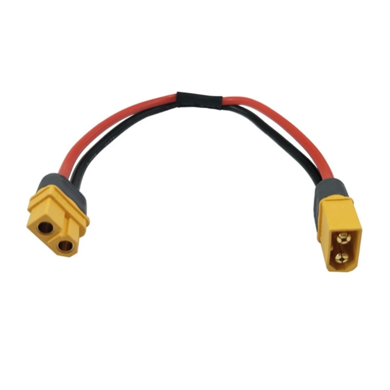 

2023 New Male Female XT60 Connector XT-60 Plug with Sheath Cover 14AWG Upgraded For RC-FPV Lipo Battery Quadcopter