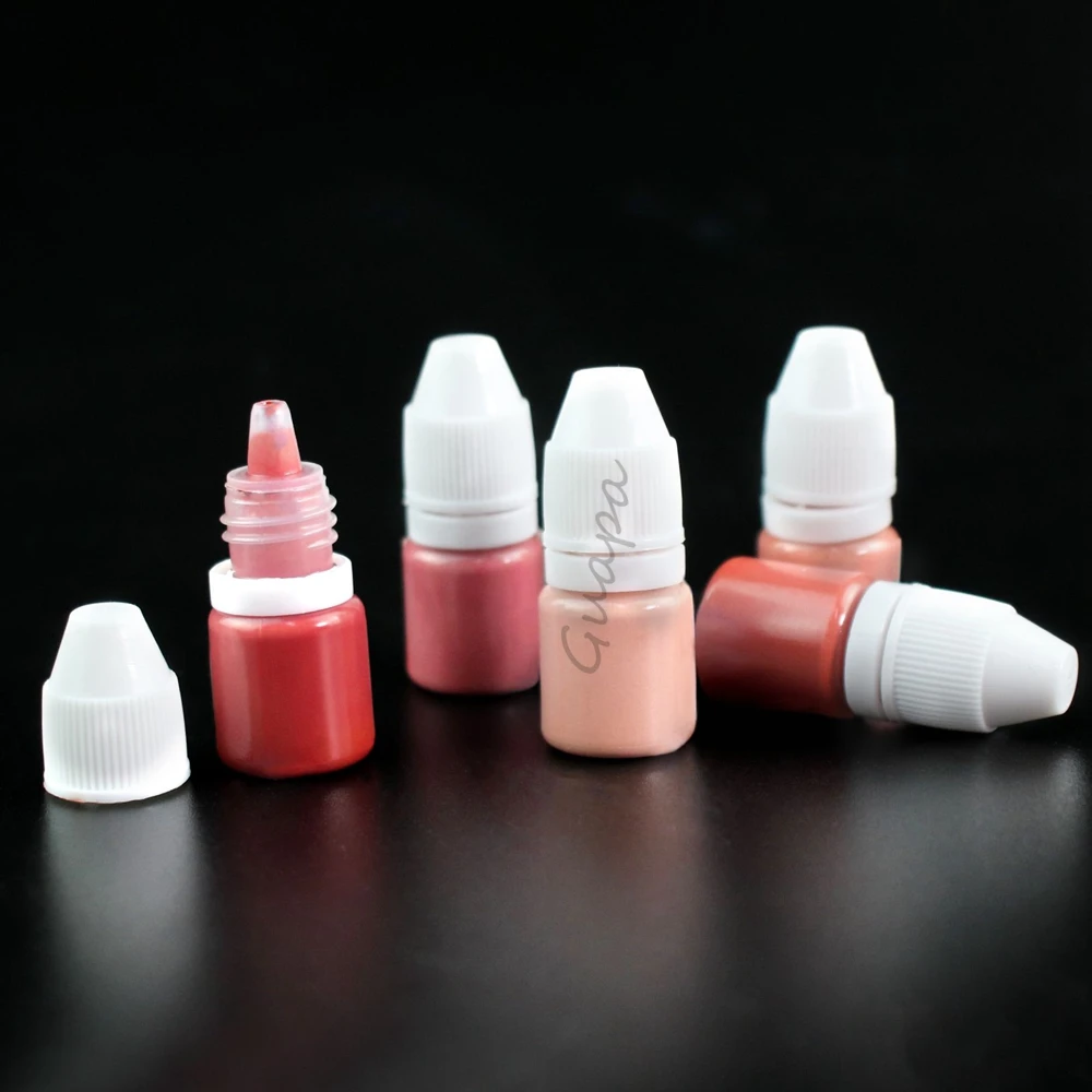 Образец 2 мл татуировка нюдового цвета микроблейдинг краска чернила пигмент для