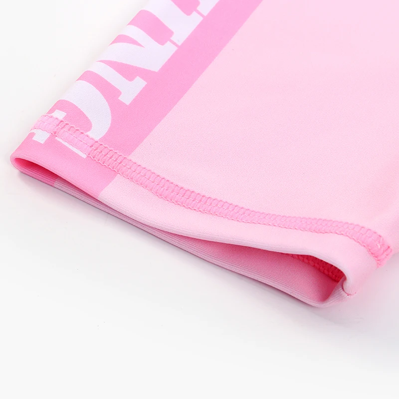 2022 New Conjoined Body Bathing Cap Pink  2 Piece Set Girl  Swimming Suit Quick Drying Lovely Comfortable Ventilation Swimwear