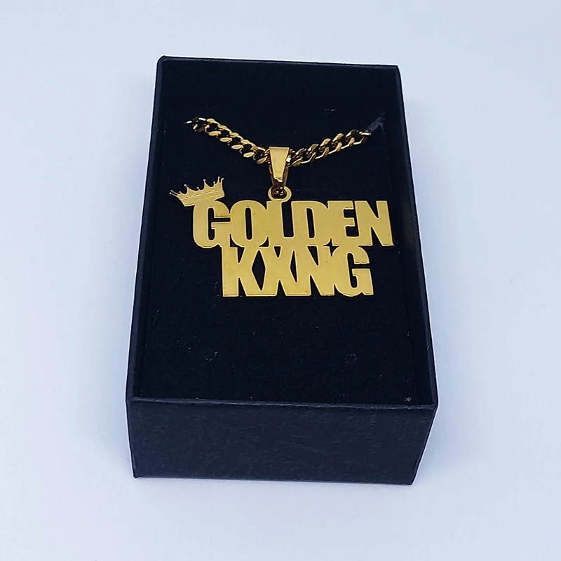 

Custom Bead Chain Name Necklace Personalized Party Jewelry Stainless Steel Gold Color Necklaces For Women Men Birthday Gifts